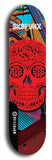 Skateboard deck: Limited edition, North American maple skateboard deck designed by underground artist BellyRash - available widths 7.5 to 8.5 inches in both mellow concave and steep concave shapes. Artwork: SK8PUNX logo brand popsicle-shaped deck