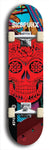 Skateboard deck: Limited edition, North American maple skateboard deck designed by underground artist BellyRash - available widths 7.5 to 8.5 inches in both mellow concave and steep concave shapes. Artwork: SK8PUNX logo brand popsicle-shaped deck