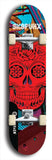 Skateboard deck: Limited edition, North American maple skateboard deck designed by underground artist BellyRash - available widths 7.5 to 8.5 inches in both mellow concave and steep concave shapes. Artwork: SK8PUNX logo brand popsicle-shaped deck