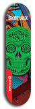 Skateboard deck: Limited edition, North American maple skateboard deck designed by underground artist BellyRash - available widths 7.5 to 8.5 inches in both mellow concave and steep concave shapes. Artwork: SK8PUNX logo brand popsicle-shaped deck