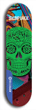 Skateboard deck: Limited edition, North American maple skateboard deck designed by underground artist BellyRash - available widths 7.5 to 8.5 inches in both mellow concave and steep concave shapes. Artwork: SK8PUNX logo brand popsicle-shaped deck