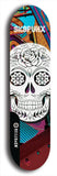 Skateboard deck: Limited edition, North American maple skateboard deck designed by underground artist BellyRash - available widths 7.5 to 8.5 inches in both mellow concave and steep concave shapes. Artwork: SK8PUNX logo brand popsicle-shaped deck