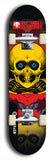 Skateboard deck: Limited edition, North American maple skateboard deck designed by underground artist BellyRash -- available in widths 7.5 to 8.5 inches in both mellow concave and steep concave shapes. Artwork: BUTTUGLY MONSTERS brand popsicle-shaped skateboard deck with monster in background. 