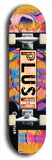 Skateboard deck: Limited edition, North American maple skateboard deck designed by underground artist BellyRash - available widths 7.5 to 8.5 inches in both mellow concave and steep concave shapes. Artwork: PLUSH logo brand popsicle-shaped deck