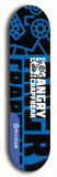 Skateboard deck: Limited edition, North American maple skateboard deck designed by underground artist BellyRash - available widths 7.5 to 8.5 inches in both mellow concave and steep concave shapes. Artwork: ANGRY CRAPFREAK brand popsicle-shaped with a multi-colored patterned background with large ANGRY CRAPFREAK logo