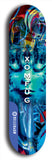 Skateboard deck: Limited edition, North American maple skateboard deck designed by underground artist BellyRash - available widths 7.5 to 8.5 inches in both mellow concave and steep concave shapes. Artwork: XOMFUG logo brand popsicle-shaped deck