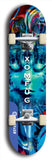 Skateboard deck: Limited edition, North American maple skateboard deck designed by underground artist BellyRash - available widths 7.5 to 8.5 inches in both mellow concave and steep concave shapes. Artwork: XOMFUG logo brand popsicle-shaped deck