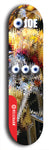 Skateboard deck: Limited edition, North American maple skateboard deck designed by underground artist BellyRash - available widths 7.5 to 8.5 inches in both mellow concave and steep concave shapes. Artwork: EYEBALL JOE logo brand popsicle-shaped deck 