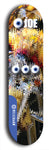 Skateboard deck: Limited edition, North American maple skateboard deck designed by underground artist BellyRash - available widths 7.5 to 8.5 inches in both mellow concave and steep concave shapes. Artwork: EYEBALL JOE logo brand popsicle-shaped deck 