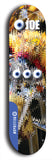 Skateboard deck: Limited edition, North American maple skateboard deck designed by underground artist BellyRash - available widths 7.5 to 8.5 inches in both mellow concave and steep concave shapes. Artwork: EYEBALL JOE logo brand popsicle-shaped deck 