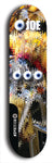 Skateboard deck: Limited edition, North American maple skateboard deck designed by underground artist BellyRash - available widths 7.5 to 8.5 inches in both mellow concave and steep concave shapes. Artwork: EYEBALL JOE logo brand popsicle-shaped deck 