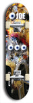 Skateboard deck: Limited edition, North American maple skateboard deck designed by underground artist BellyRash - available widths 7.5 to 8.5 inches in both mellow concave and steep concave shapes. Artwork: EYEBALL JOE logo brand popsicle-shaped deck 