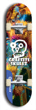 Skateboard deck: Limited edition, North American maple skateboard deck designed by underground artist BellyRash - available widths 7.5 to 8.5 inches in both mellow concave and steep concave shapes. Artwork: GRAFFITI SKULLZ logo brand popsicle-shaped deck with graffiti or street art background