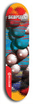 Skateboard deck: Limited edition, North American maple skateboard deck designed by underground artist BellyRash - available widths 7.5 to 8.5 inches in both mellow concave and steep concave shapes. Artwork: SK8PUNX logo brand popsicle-shaped deck