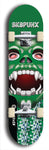 Skateboard deck: Limited edition, North American maple skateboard deck designed by underground artist BellyRash - available widths 7.5 to 8.5 inches in both mellow concave and steep concave shapes. Artwork: SK8PUNX logo brand popsicle-shaped deck