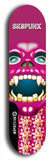 Skateboard deck: Limited edition, North American maple skateboard deck designed by underground artist BellyRash - available widths 7.5 to 8.5 inches in both mellow concave and steep concave shapes. Artwork: SK8PUNX logo brand popsicle-shaped deck