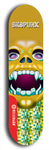 Skateboard deck: Limited edition, North American maple skateboard deck designed by underground artist BellyRash - available widths 7.5 to 8.5 inches in both mellow concave and steep concave shapes. Artwork: SK8PUNX logo brand popsicle-shaped deck