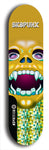 Skateboard deck: Limited edition, North American maple skateboard deck designed by underground artist BellyRash - available widths 7.5 to 8.5 inches in both mellow concave and steep concave shapes. Artwork: SK8PUNX logo brand popsicle-shaped deck