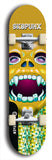 Skateboard deck: Limited edition, North American maple skateboard deck designed by underground artist BellyRash - available widths 7.5 to 8.5 inches in both mellow concave and steep concave shapes. Artwork: SK8PUNX logo brand popsicle-shaped deck