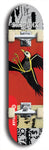 Skateboard deck: Limited edition, North American maple skateboard deck designed by underground artist BellyRash - available widths 7.5 to 8.5 inches in both mellow concave and steep concave shapes. Artwork: SK8PUNX logo brand popsicle-shaped deck