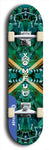 Skateboard deck: Limited edition, North American maple skateboard deck designed by underground artist BellyRash - available widths 7.5 to 8.5 inches in both mellow concave and steep concave shapes. Artwork: XOMFUG logo brand popsicle-shaped deck