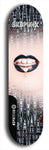 Skateboard deck: Limited edition, North American maple skateboard deck designed by underground artist BellyRash - available widths 7.5 to 8.5 inches in both mellow concave and steep concave shapes. Artwork: SK8PUNX logo brand popsicle-shaped deck