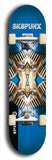 Skateboard deck: Limited edition, North American maple skateboard deck designed by underground artist BellyRash - available widths 7.5 to 8.5 inches in both mellow concave and steep concave shapes. Artwork: SK8PUNX logo brand popsicle-shaped deck