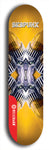 Skateboard deck: Limited edition, North American maple skateboard deck designed by underground artist BellyRash - available widths 7.5 to 8.5 inches in both mellow concave and steep concave shapes. Artwork: SK8PUNX logo brand popsicle-shaped deck