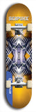 Skateboard deck: Limited edition, North American maple skateboard deck designed by underground artist BellyRash - available widths 7.5 to 8.5 inches in both mellow concave and steep concave shapes. Artwork: SK8PUNX logo brand popsicle-shaped deck