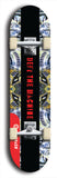 Skateboard deck: Limited edition, North American maple skateboard deck designed by underground artist BellyRash - available widths 7.5 to 8.5 inches in both mellow concave and steep concave shapes. Artwork: DEFYANT GIANT logo brand popsicle-shaped deck