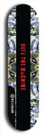 Skateboard deck: Limited edition, North American maple skateboard deck designed by underground artist BellyRash - available widths 7.5 to 8.5 inches in both mellow concave and steep concave shapes. Artwork: DEFYANT GIANT logo brand popsicle-shaped deck