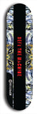 Skateboard deck: Limited edition, North American maple skateboard deck designed by underground artist BellyRash - available widths 7.5 to 8.5 inches in both mellow concave and steep concave shapes. Artwork: DEFYANT GIANT logo brand popsicle-shaped deck