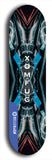 Skateboard deck: Limited edition, North American maple skateboard deck designed by underground artist BellyRash - available widths 7.5 to 8.5 inches in both mellow concave and steep concave shapes. Artwork: XOMFUG logo brand popsicle-shaped deck