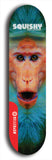 Skateboard deck: Limited edition, North American maple skateboard deck designed by underground artist BellyRash - available widths 7.5 to 8.5 inches in both mellow concave and steep concave shapes. Artwork: SQUISHY logo brand popsicle-shaped deck