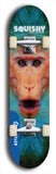 Skateboard deck: Limited edition, North American maple skateboard deck designed by underground artist BellyRash - available widths 7.5 to 8.5 inches in both mellow concave and steep concave shapes. Artwork: SQUISHY logo brand popsicle-shaped deck