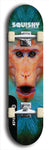 Skateboard deck: Limited edition, North American maple skateboard deck designed by underground artist BellyRash - available widths 7.5 to 8.5 inches in both mellow concave and steep concave shapes. Artwork: SQUISHY logo brand popsicle-shaped deck