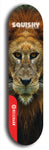 Skateboard deck: Limited edition, North American maple skateboard deck designed by underground artist BellyRash - available widths 7.5 to 8.5 inches in both mellow concave and steep concave shapes. Artwork: SQUISHY logo brand popsicle-shaped deck