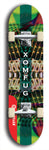 Skateboard deck: Limited edition, North American maple skateboard deck designed by underground artist BellyRash - available widths 7.5 to 8.5 inches in both mellow concave and steep concave shapes. Artwork: XOMFUG logo brand popsicle-shaped deck