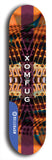 Skateboard deck: Limited edition, North American maple skateboard deck designed by underground artist BellyRash - available widths 7.5 to 8.5 inches in both mellow concave and steep concave shapes. Artwork: XOMFUG logo brand popsicle-shaped deck