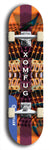 Skateboard deck: Limited edition, North American maple skateboard deck designed by underground artist BellyRash - available widths 7.5 to 8.5 inches in both mellow concave and steep concave shapes. Artwork: XOMFUG logo brand popsicle-shaped deck