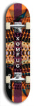 Skateboard deck: Limited edition, North American maple skateboard deck designed by underground artist BellyRash - available widths 7.5 to 8.5 inches in both mellow concave and steep concave shapes. Artwork: XOMFUG logo brand popsicle-shaped deck