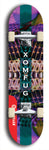 Skateboard deck: Limited edition, North American maple skateboard deck designed by underground artist BellyRash - available widths 7.5 to 8.5 inches in both mellow concave and steep concave shapes. Artwork: XOMFUG logo brand popsicle-shaped deck