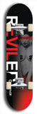 Skateboard deck: Limited edition, North American maple skateboard deck designed by underground artist BellyRash - available widths 7.5 to 8.5 inches in both mellow concave and steep concave shapes. Artwork: REVILED brand popsicle-shaped with a muted erotic woman with red scribbles on her face