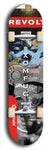 Skateboard deck: Limited edition, North American maple skateboard deck designed by underground artist BellyRash - available widths 7.5 to 8.5 inches in both mellow concave and steep concave shapes. Artwork: XOMFUG logo brand popsicle-shaped deck