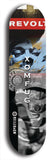 Skateboard deck: Limited edition, North American maple skateboard deck designed by underground artist BellyRash - available widths 7.5 to 8.5 inches in both mellow concave and steep concave shapes. Artwork: XOMFUG logo brand popsicle-shaped deck