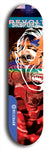 Skateboard deck: Limited edition, North American maple skateboard deck designed by underground artist BellyRash - available widths 7.5 to 8.5 inches in both mellow concave and steep concave shapes. Artwork: SK8PUNX logo brand popsicle-shaped deck