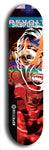 Skateboard deck: Limited edition, North American maple skateboard deck designed by underground artist BellyRash - available widths 7.5 to 8.5 inches in both mellow concave and steep concave shapes. Artwork: SK8PUNX logo brand popsicle-shaped deck