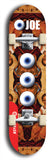 Skateboard deck: Limited edition, North American maple skateboard deck designed by underground artist BellyRash - available widths 7.5 to 8.5 inches in both mellow concave and steep concave shapes. Artwork: EYEBALL JOE logo brand popsicle-shaped deck 