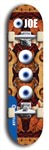 Skateboard deck: Limited edition, North American maple skateboard deck designed by underground artist BellyRash - available widths 7.5 to 8.5 inches in both mellow concave and steep concave shapes. Artwork: EYEBALL JOE logo brand popsicle-shaped deck 