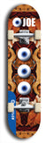 Skateboard deck: Limited edition, North American maple skateboard deck designed by underground artist BellyRash - available widths 7.5 to 8.5 inches in both mellow concave and steep concave shapes. Artwork: EYEBALL JOE logo brand popsicle-shaped deck 